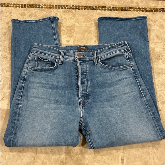 MOTHER The Tripper Ankle Work hard Play Hard Blue Flare Jeans women’s Size 30